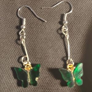 handmade butterfly earrings